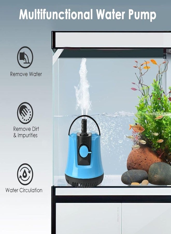 VAYINATO® Aquarium Submersible Bottom Suction Water Pump With Adjustable Water Flow and Free 2-Nozzles, Perfect for, Pond, Hydroponics and Water Fountains (D2202 | 15W | 1000L/Hr | 1.5M) - Image 3